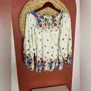 Boutique Floral Kori Blouse Cottage Style